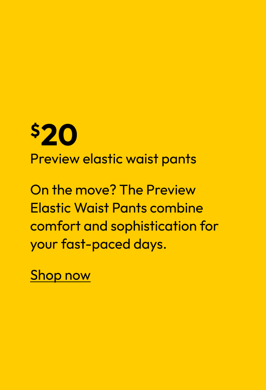 Preview elastic waist pants