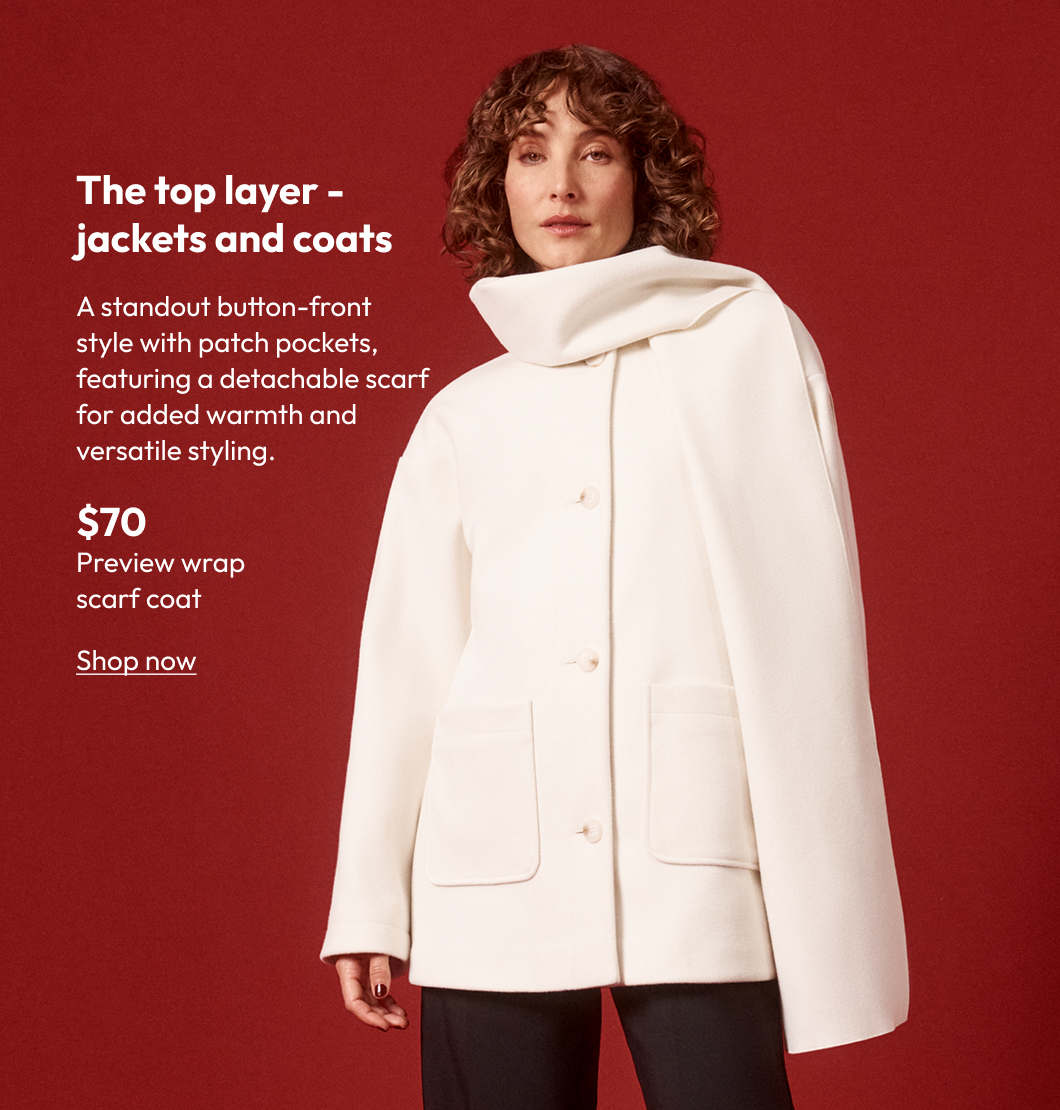 The top layer - jackets and coats