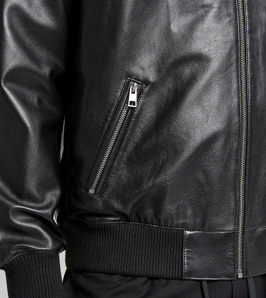 Preview premium leather bomber jacket*