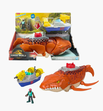 Imaginext Jurassic World Rebirth Aquachomp Chase Mosasaurus Dinosaur Toy Playset*