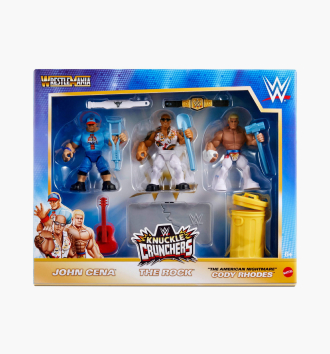 WWE 3-pack WrestleMania Knuckle Crunchers Action Figures. Assorted*