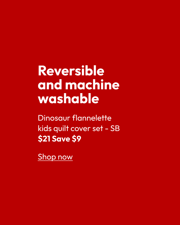 Dinosaur flannelette  kids quilt cover set - SB