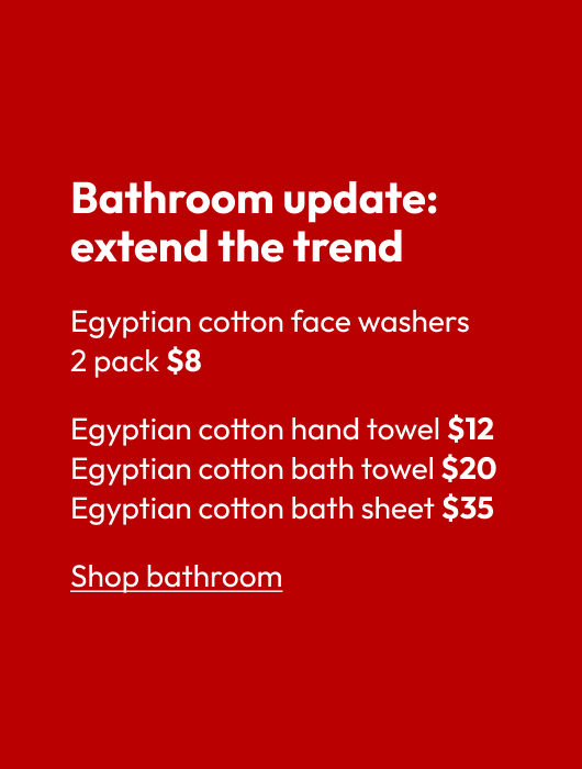 Bathroom update: extend the trend