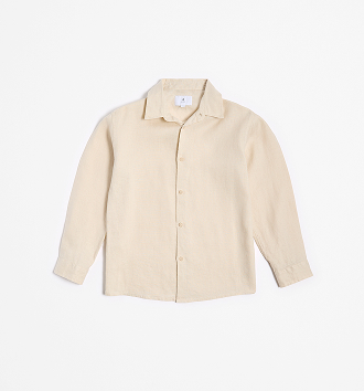 European linen long sleeve shirt. Sizes 7-16