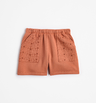 Australian Cotton blend fleece crochet shorts. Sizes 7-16