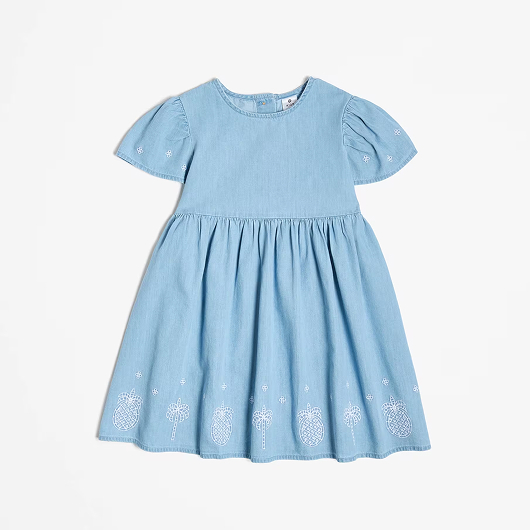 Australian Cotton chambray denim dress. Sizes 1-8