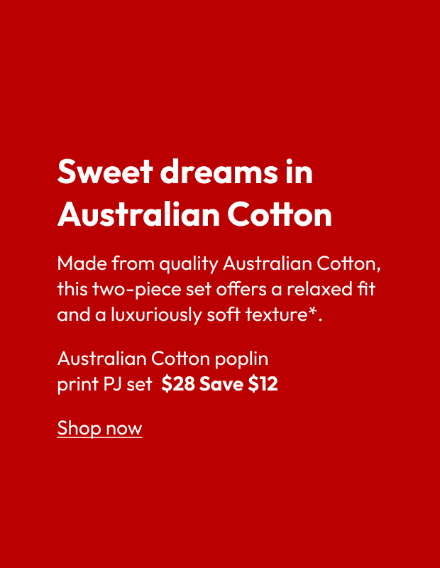 Australian Cotton poplin print PJ set