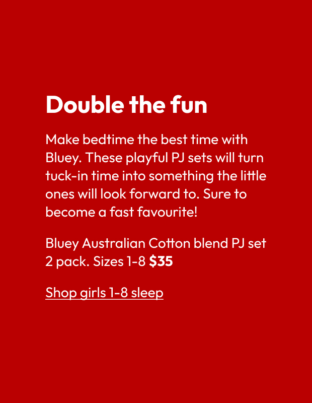 Bluey Australian Cotton blend PJ set 2 pack