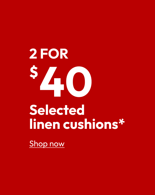 Selected linen cushions