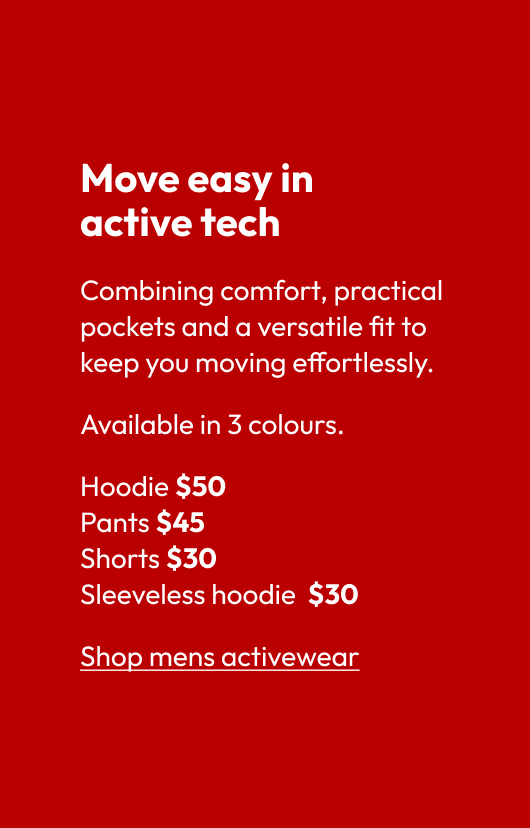 Move easy in active tech 