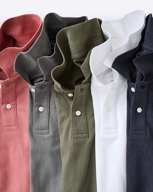Australian Cotton plain pique polo
