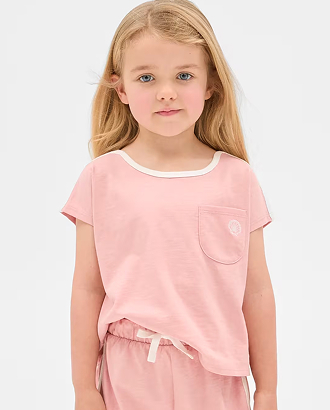 Australian Cotton drop shoulder tee. Sizes 1-8