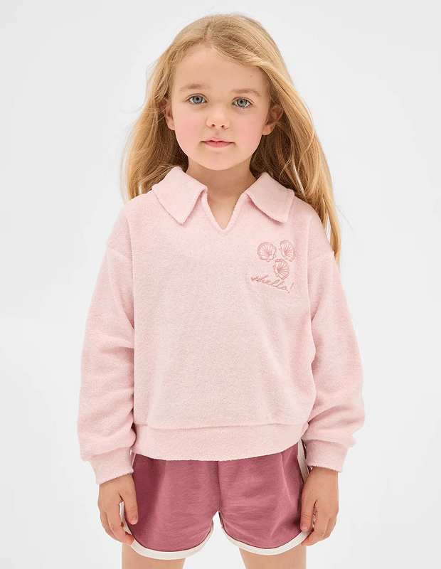 Australian Cotton terry fleece jumper. Sizes 1-8 $18