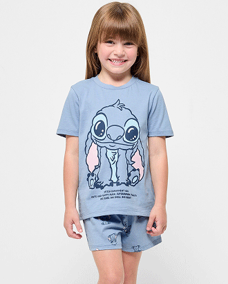 Disney Stitch Australian Cotton PJ set 2 pack. Sizes 1-7