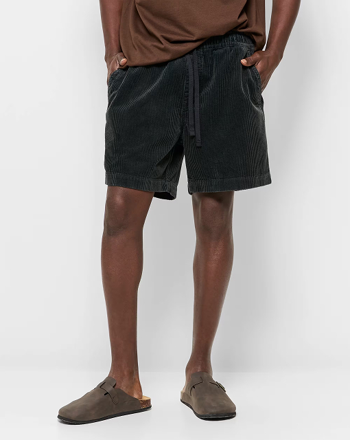 Washed cord shorts