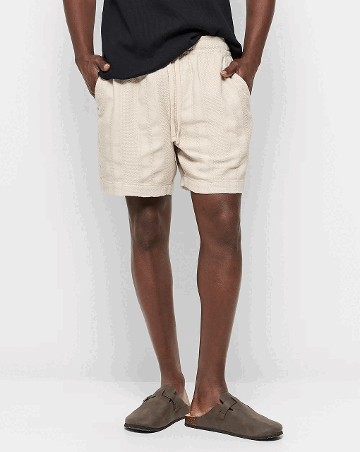 Australian Cotton textured knit shorts