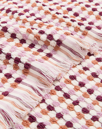 Charli Australian Cotton Popcorn Bath Towel - Berry