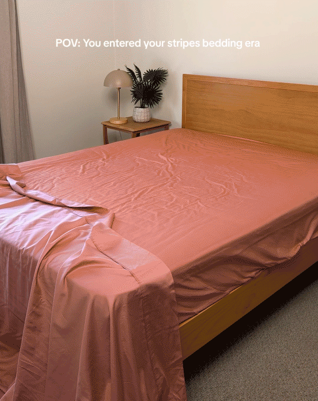 Peyton herringbone weave stripe quilt cover set QB