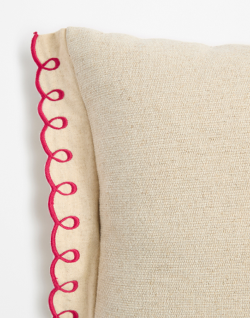 Geena Embroidered Flange Cushion