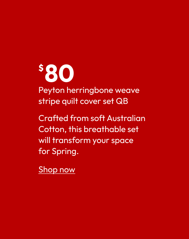 Peyton herringbone weave stripe quilt cover set QB