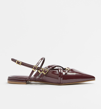 Giana pointed strappy flat