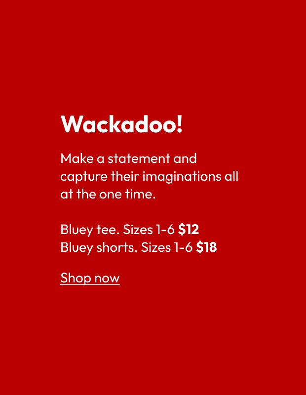 Bluey tee. Sizes 1-6 $12 Bluey shorts. Sizes 1-6 $18