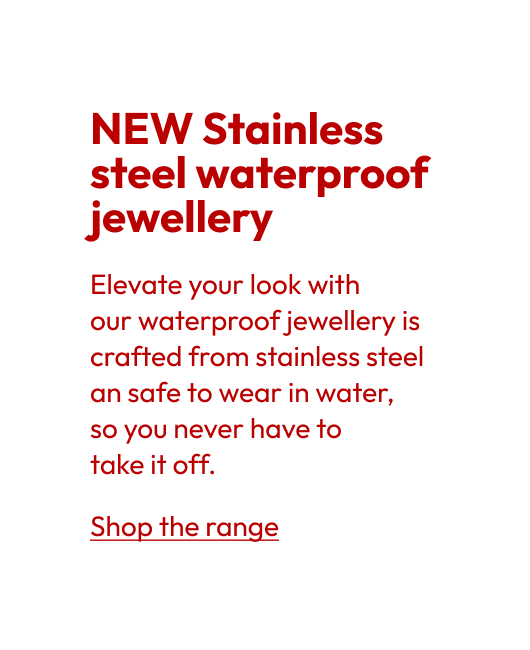 NEW Stainless steel waterproof jewellery