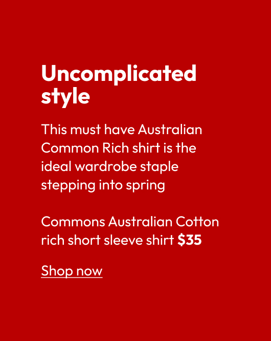 Commons Australian Cotton rich short sleeve shirt 