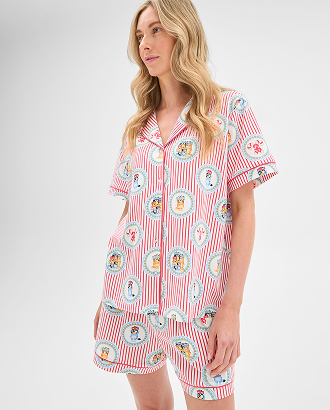Christmas Bluey Australian Cotton womens PJ set