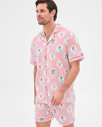 Christmas Bluey Australian Cotton mens PJ set
