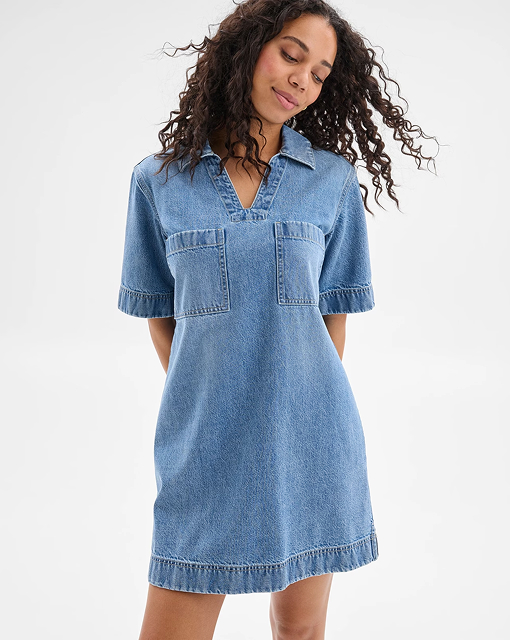 Denim tunic dress