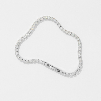 Waterproof cubic zirconia bracelet