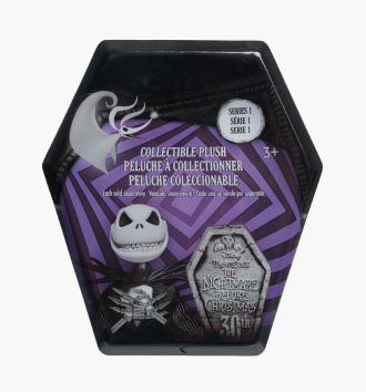 Nightmare Before Christmas Mini Style Plush with Coffin Capsule. Assorted