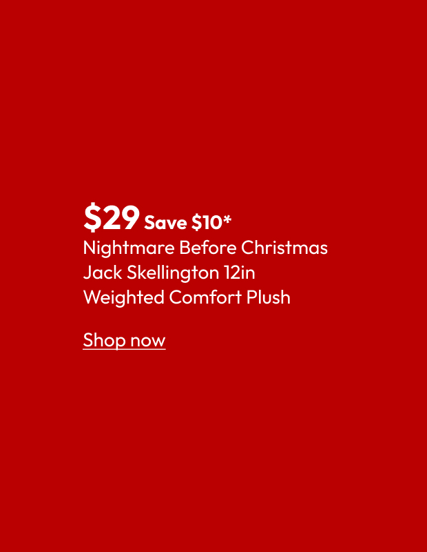 Nightmare Before Christmas Jack Skellington 12in Weighted Comfort Plush