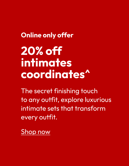 20% off intimates coordinates