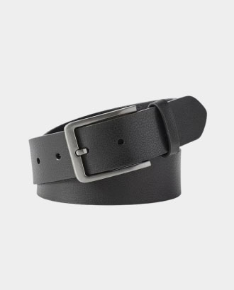 Antique leather buckle belt