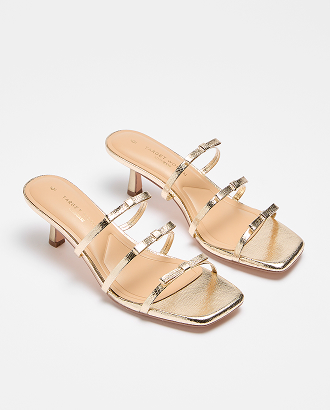 Harper bow kitten heel