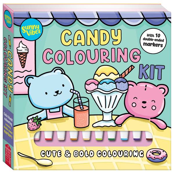 Sunny Vibes Candy Colouring Kit - Book