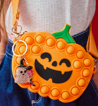 Pumpkin pop it crossbody bag