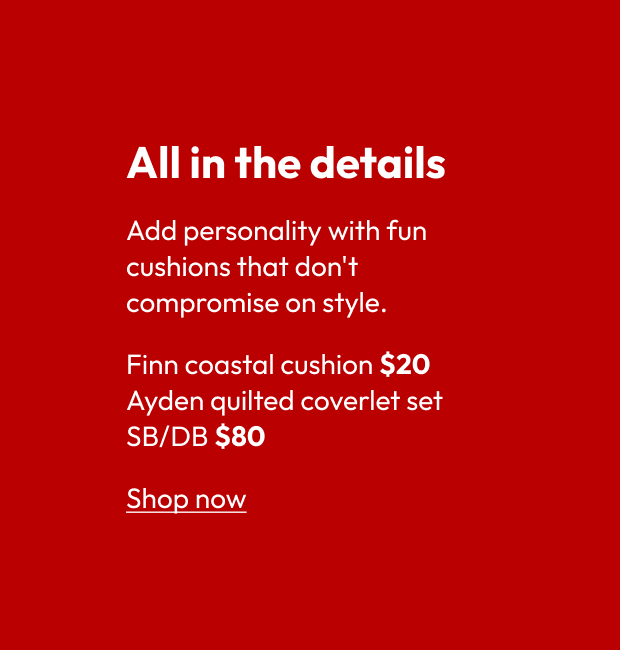 Finn coastal cushion