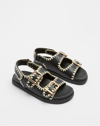 Women’s stitch back strap sandal*