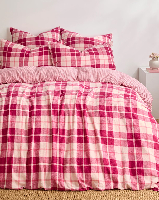 Ashlee check linen cotton QCS