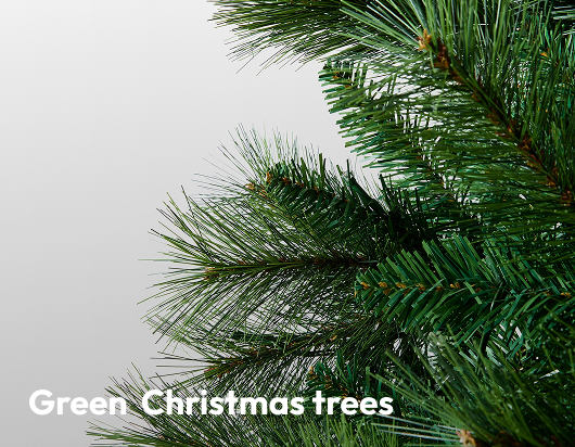 Green  Christmas trees
