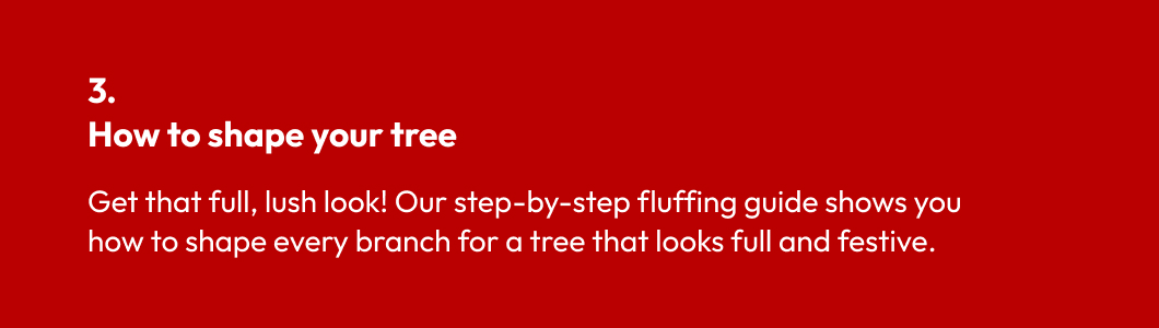 How to shape your tree