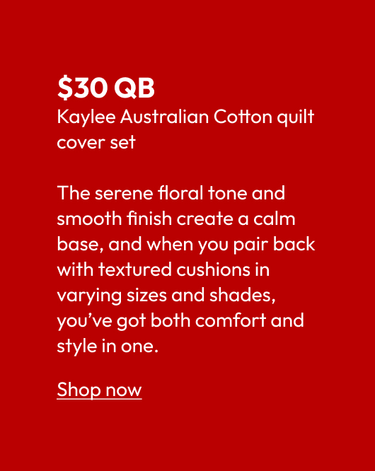 Kaylee Australian Cotton quilt cover set