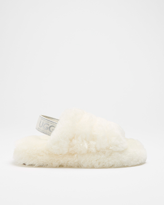 Womens Genuine sheepskin sling back slipper