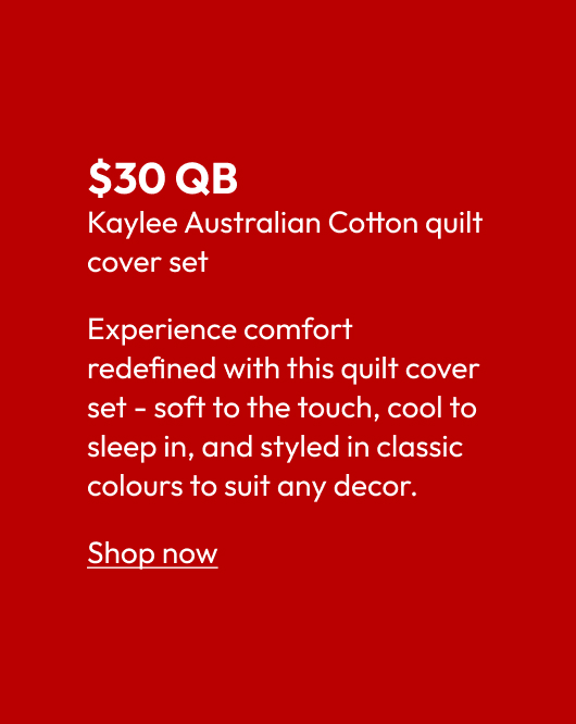 Kaylee Australian Cotton quilt cover set