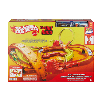 Hot Wheels Stunt Tracks Blast Launch Face-Off Track Set 