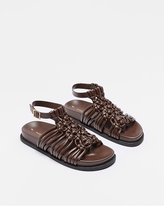 Women’s knotted ankle strap sandal*