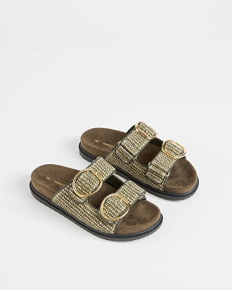 Womens textured strap moulded sandal*